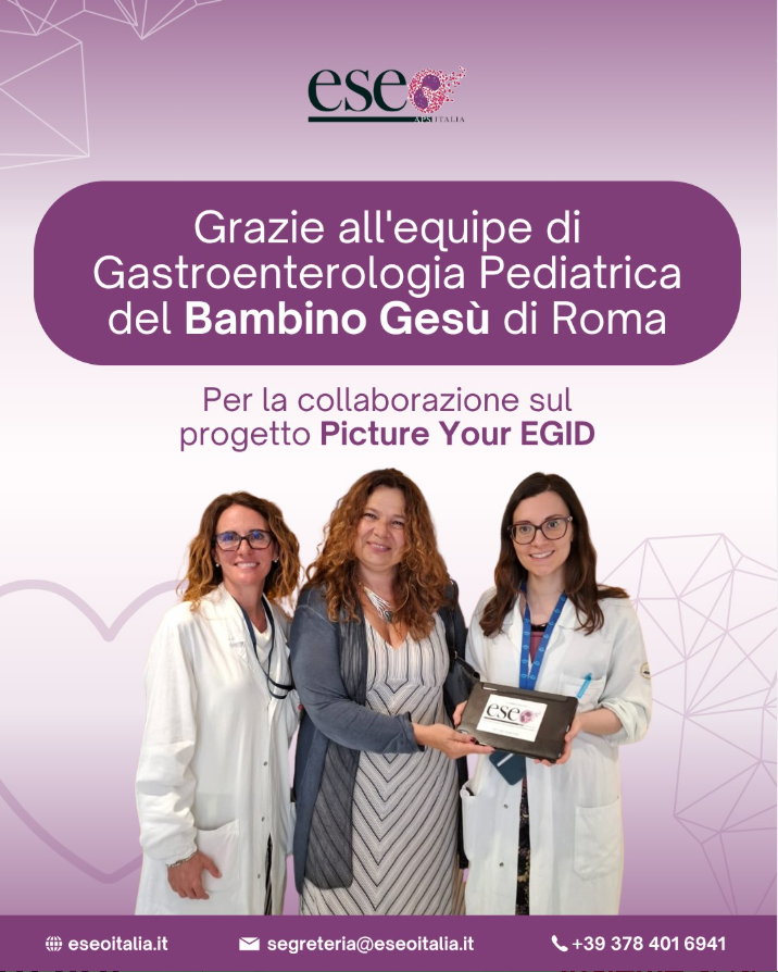 Grazie all'Ospedale Pediatrico Bambino Gesù per la collaborazione sul progetto Picture Your EGID