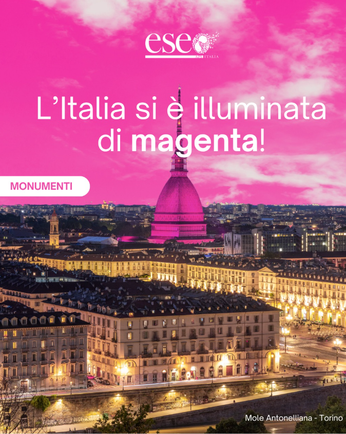 L'Italia si è illuminata di magenta!