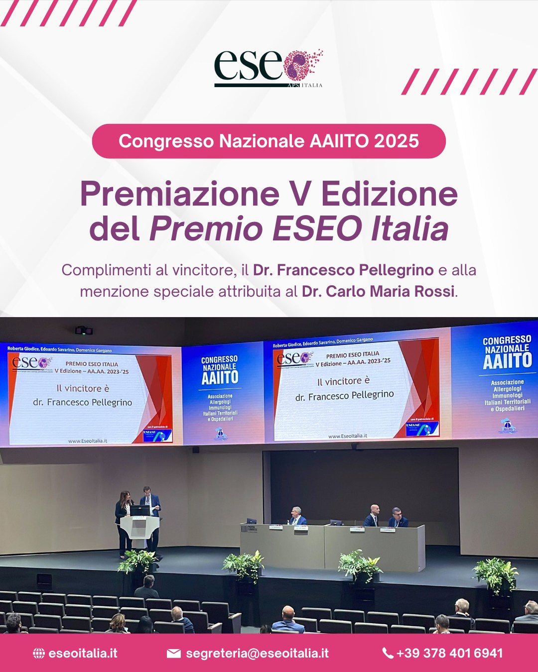 Vincitore premio tesi di laurea ESEO Italia (V edizione)